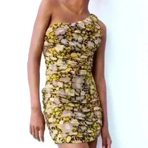 ZARA One Shoulder Mini Dress